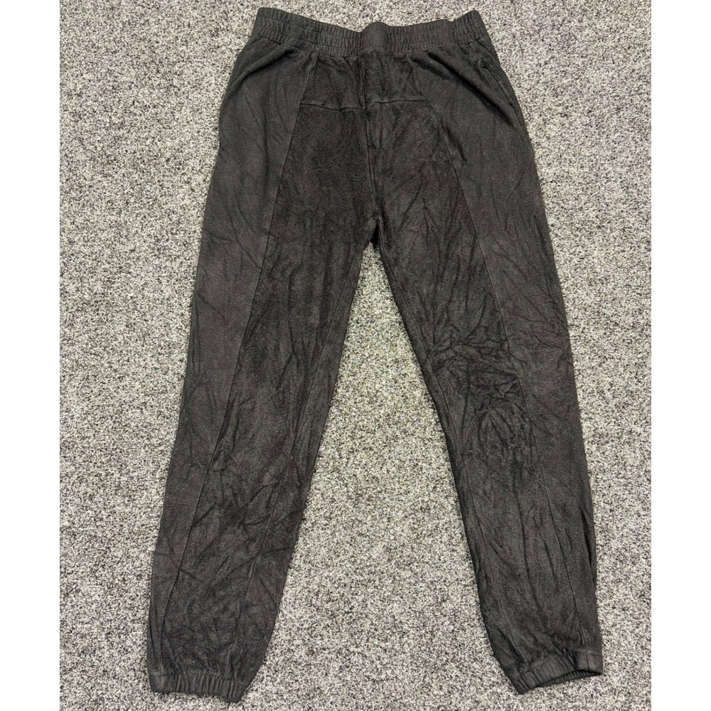 Intimately Free People Joggers Womens M Black Terry Cloth Lounge Pants Boho SEO